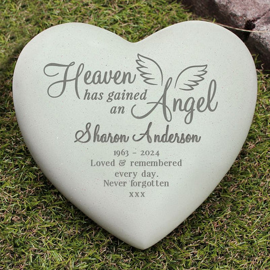 Personalised Heaven's Angel Memorial Grave Ornament