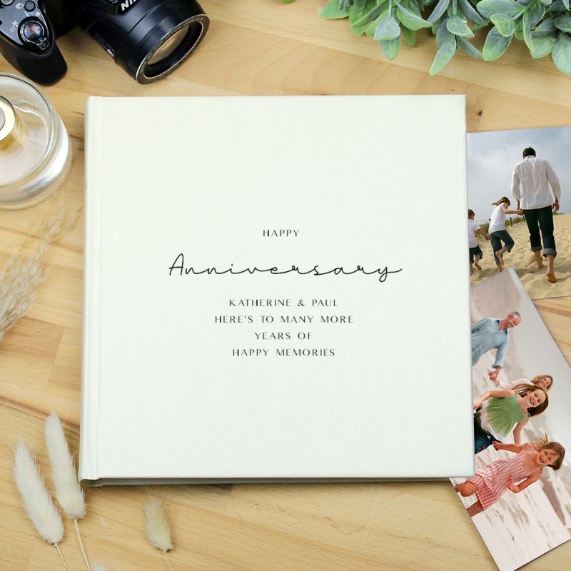 Personalised Happy Anniversary Photo Album