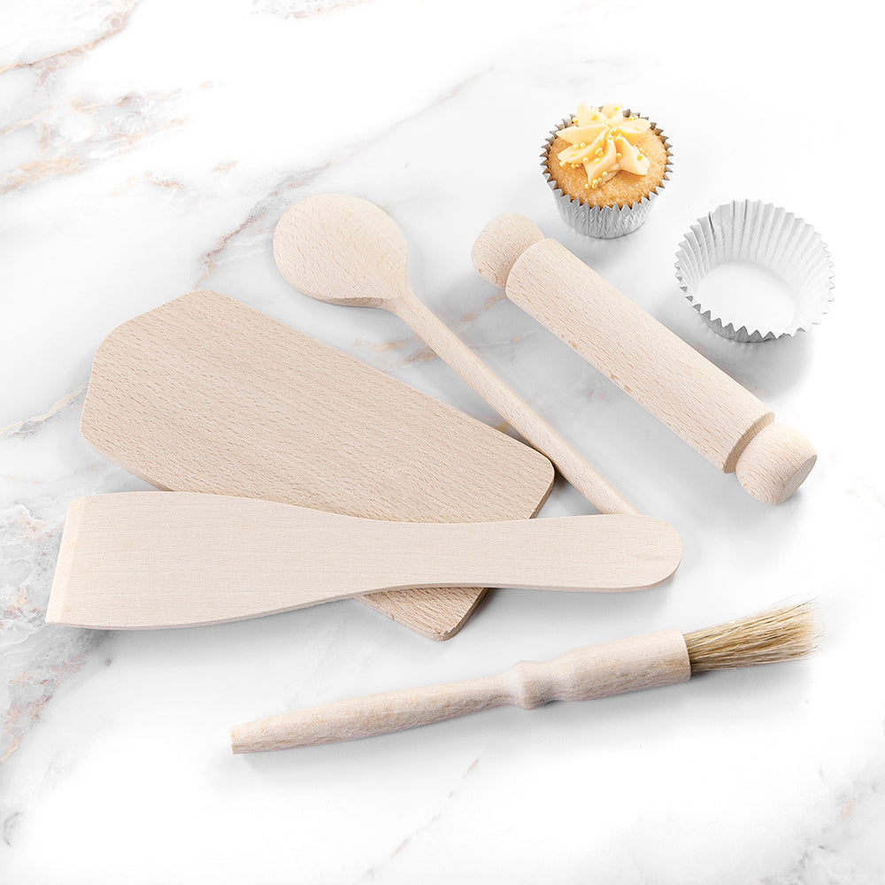 Personalised Floral Heart Child's Baking Set