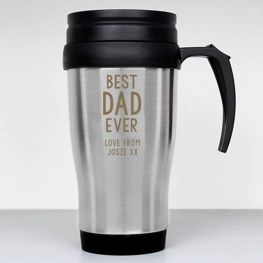 Personalised Best Dad Travel Mug