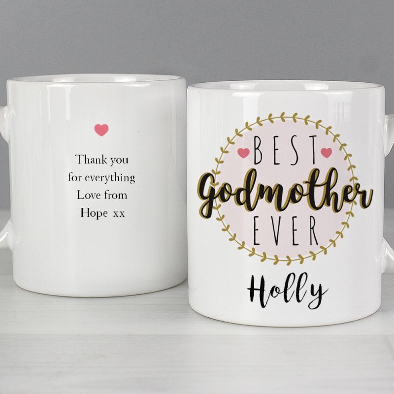 Personalised Best Godmother Ever Mug