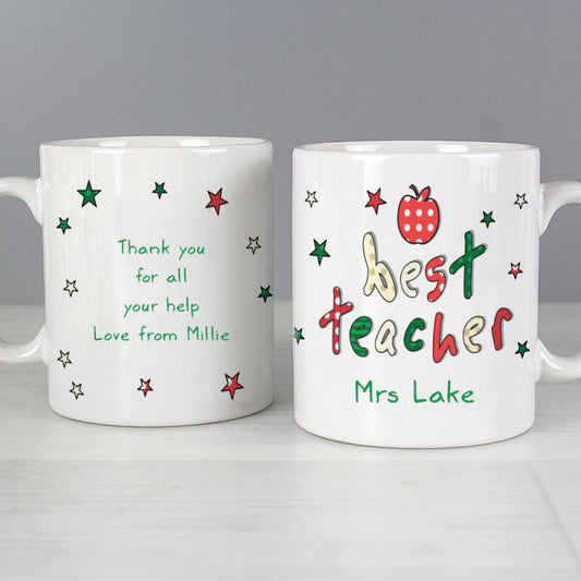 Personalised Best Teacher Mug