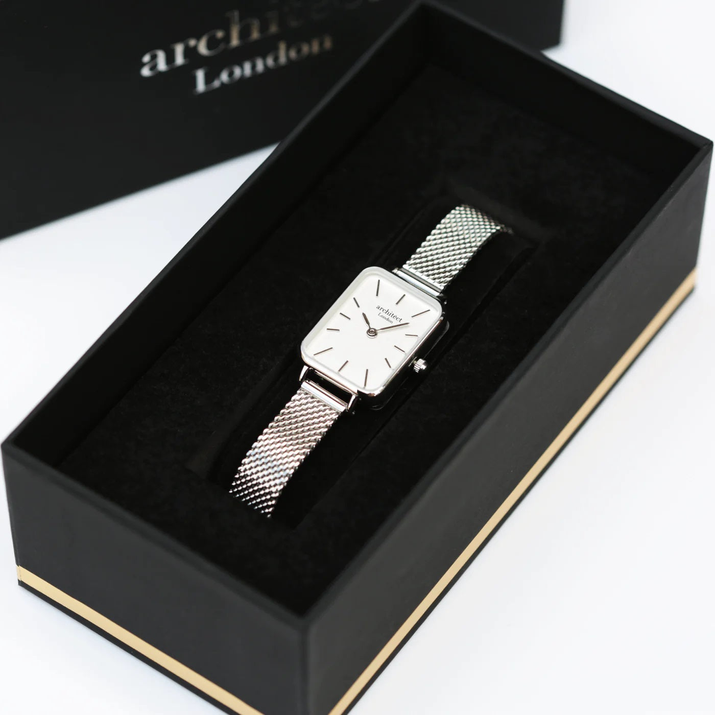 Personalised Ladies Architēct Lille Watch - Cloud Silver