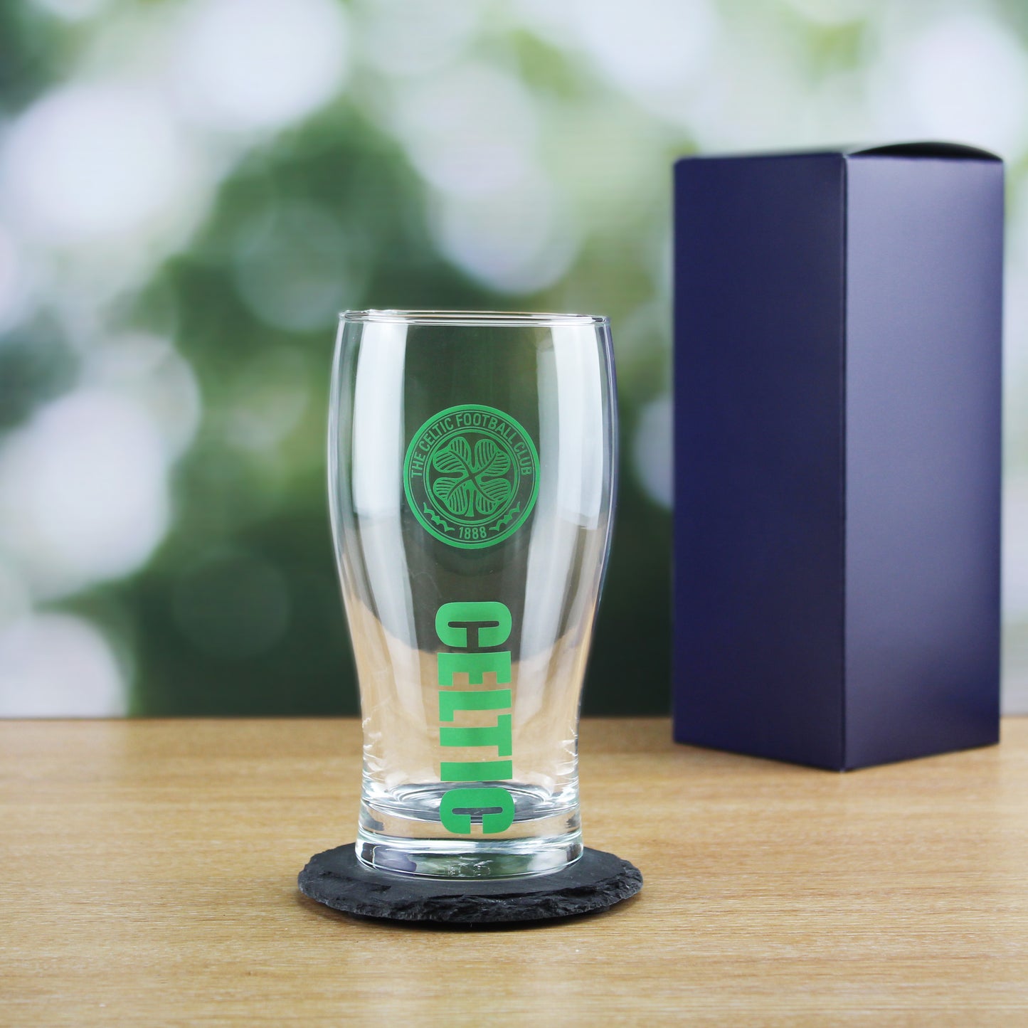 Personalised Official Celtic Tulip Pint Glass