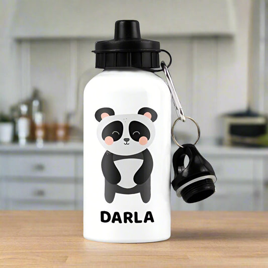 Personalised Panda Design Drinks Bottle