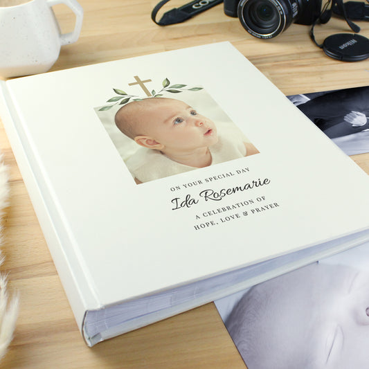 Personalised Religious Cross Own Photo Traditional Photo Album