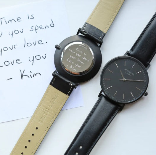 Men's Architect Contactless Payment Watch Engraved With Own Handwriting