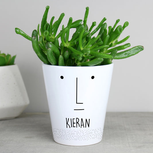 Personalised Face Plant Pot