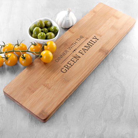 Personalised Family Dinner Serving Board