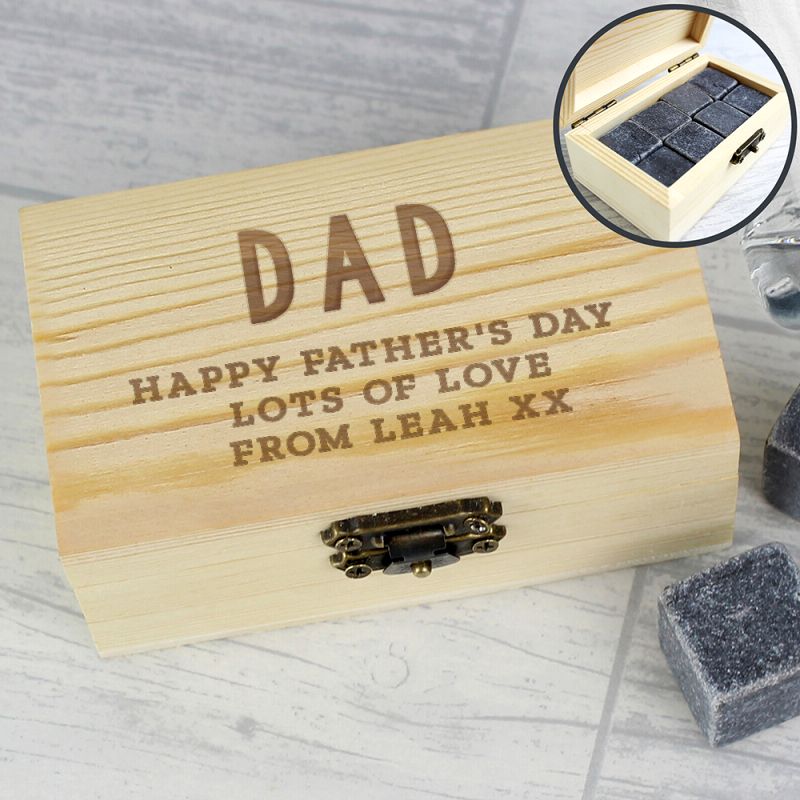 Set Of 8 Cooling Stones In Personalised Presentation Box