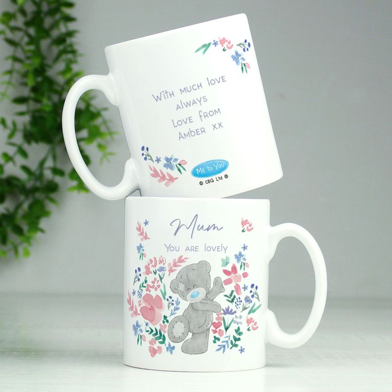 Personalised Me To You Floral Mug