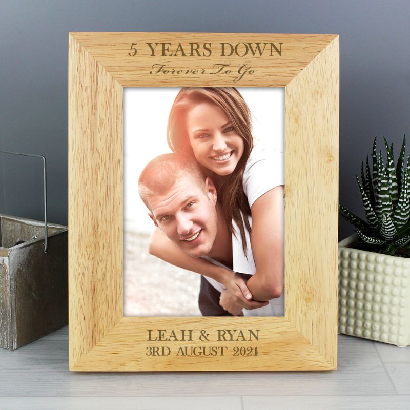 Personalised Forever To Go Anniversary Photo Frame