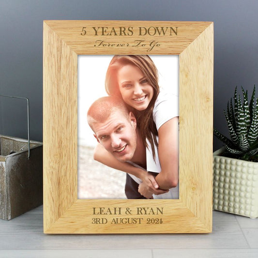 Personalised Forever To Go Anniversary Photo Frame