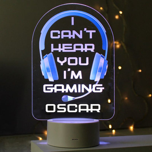 Personalised Gaming LED Colour Changing Light