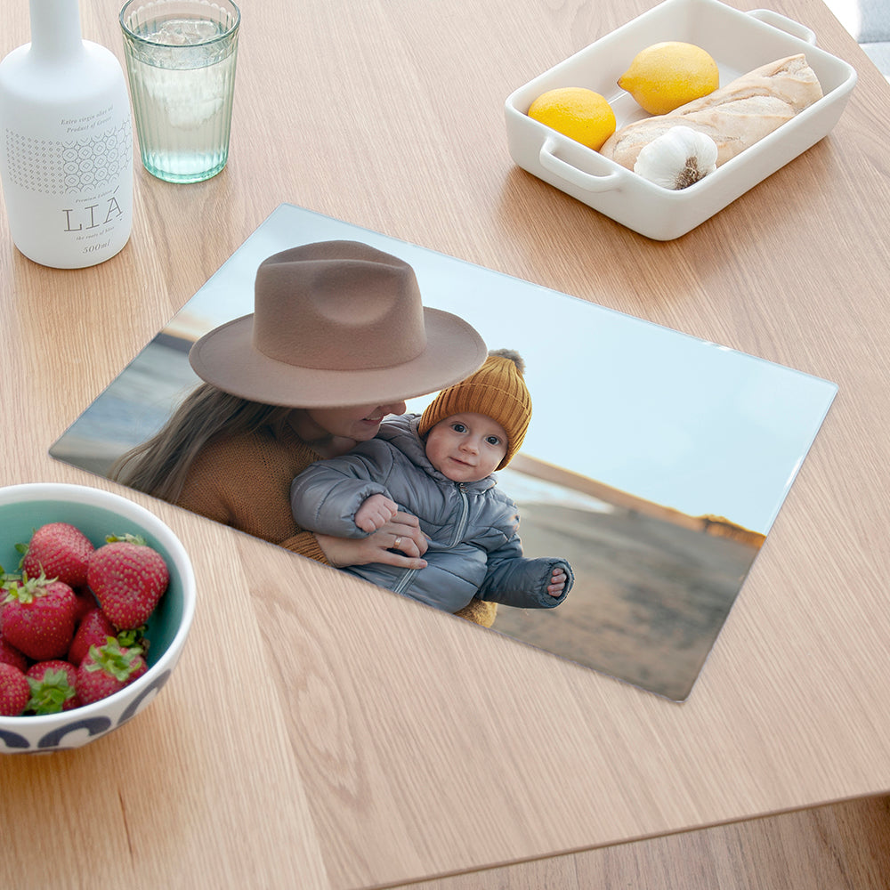 Personalised Photo Glass Chopping Board