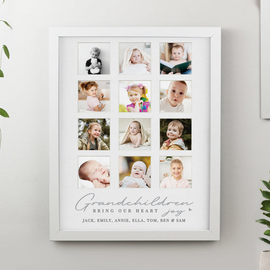 Personalised Grandchildren White Multi Photo Frame