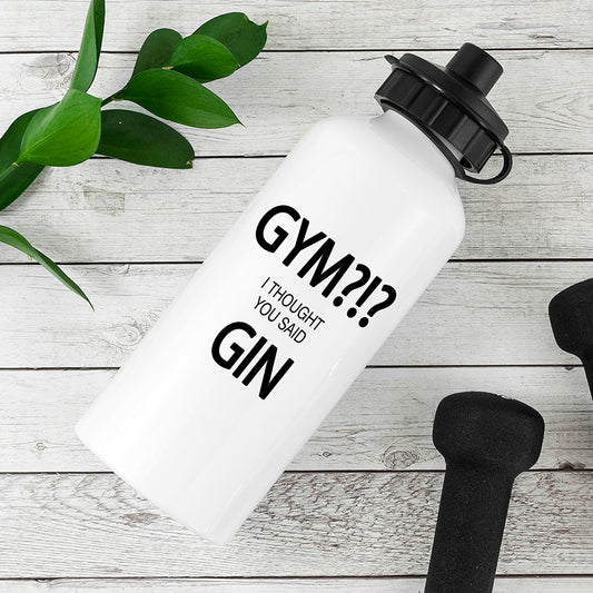 Personalised I Thought You Said Gin Water Bottle