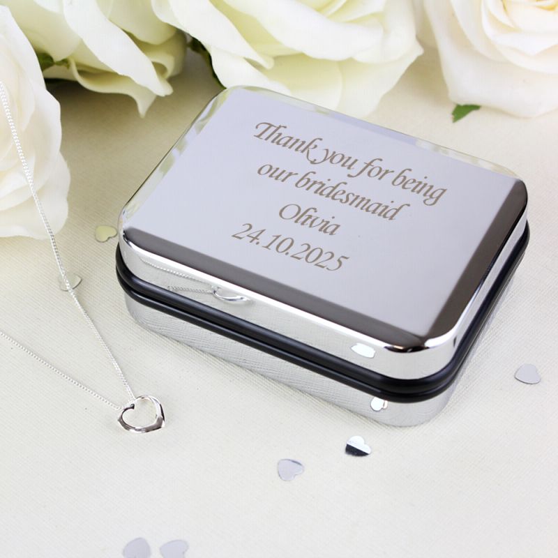 Personalised Box With Sterling Silver Heart Necklace (Copy)