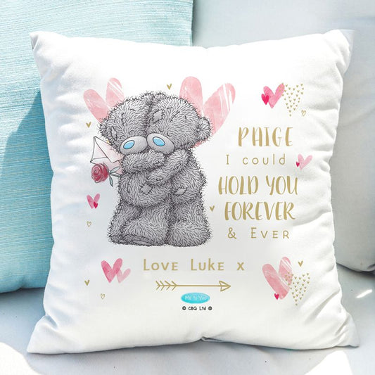 Personalised Hold You Forever Me To You Cushion