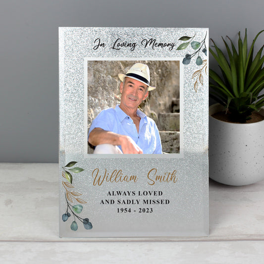 Personalised In Loving Memory Glitter Frame