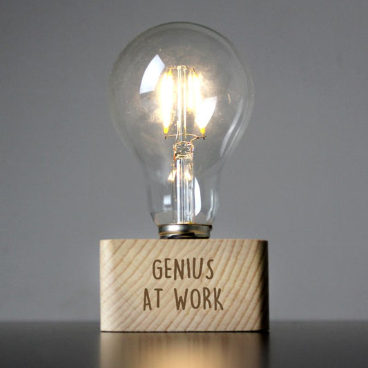 Personalised LED Bulb Table Lamp