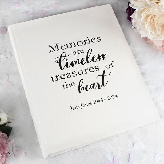 Personalised 'Memories are Timeless' Traditional Photo Album