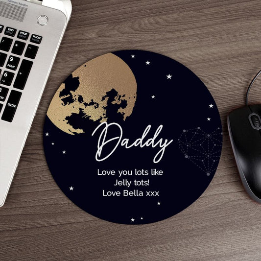 Personalised Moon & Stars Mouse Mat