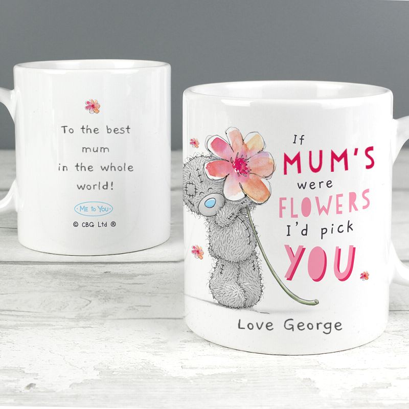 Personalised Me To You If...Were Flowers Mug