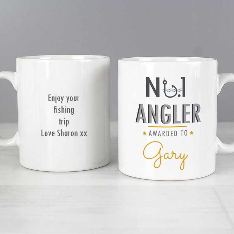 Personalised No.1 Angler Mug