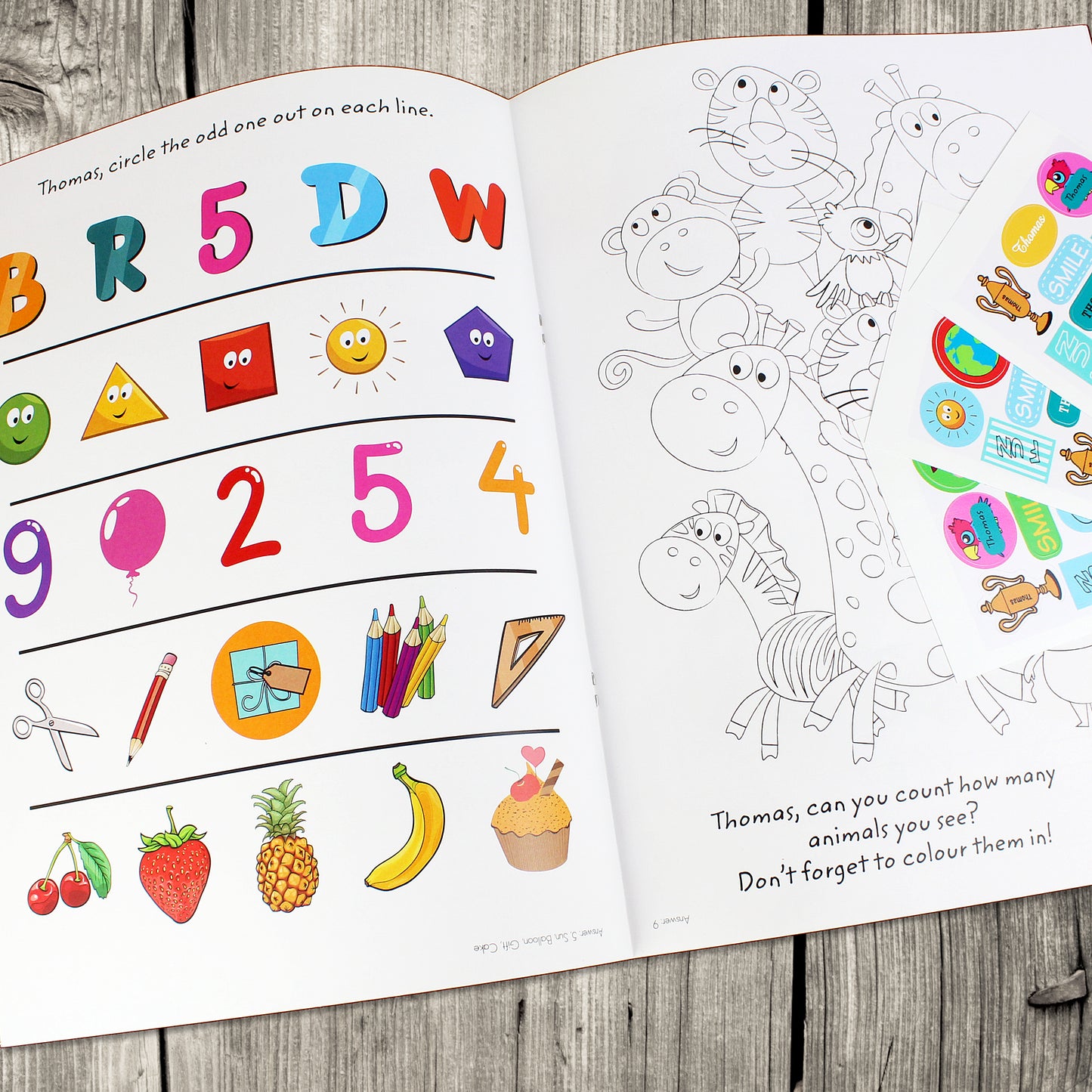 Personalised Activity Book With Stickers