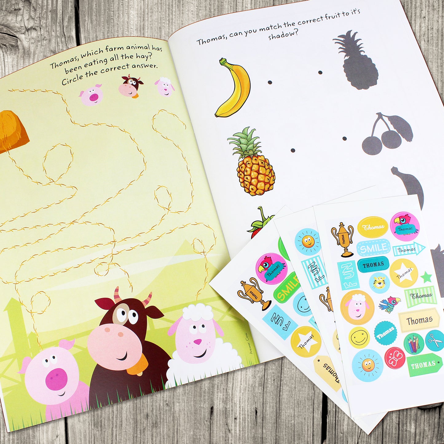 Personalised Activity Book With Stickers