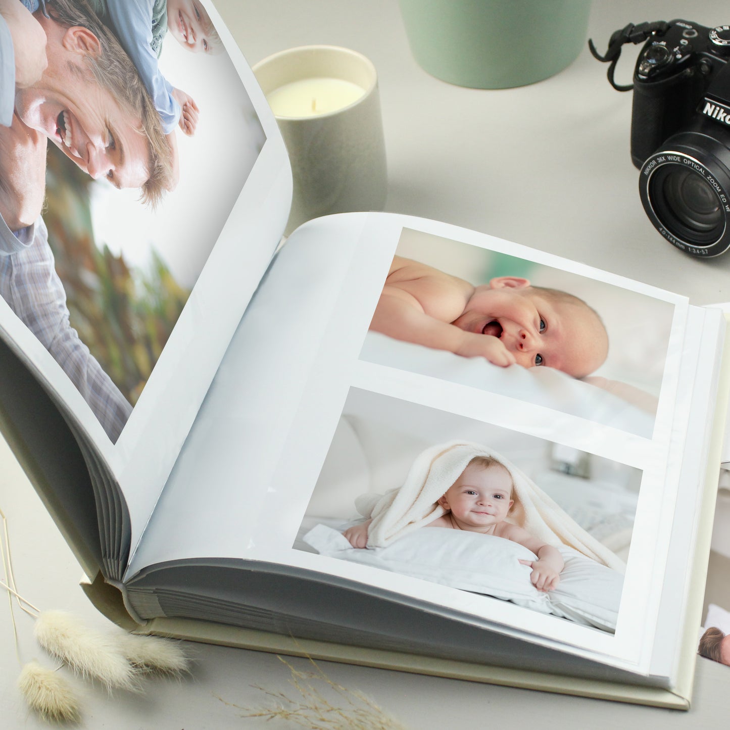 Personalised Pink Floral Photo Album