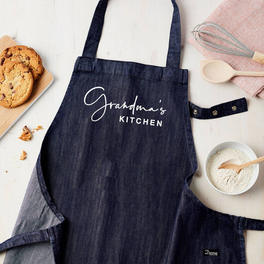 Personalised Blue Denim Apron