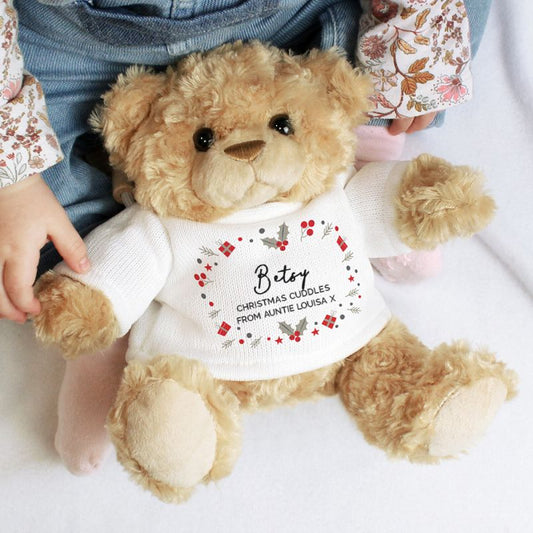 Personalised Chistmas Teddy Bear