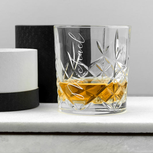 Personalised Crystal Whisky Tumbler