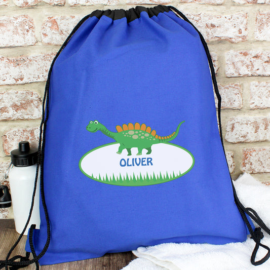 Personalised Dinosaur Swimming Kit Bag