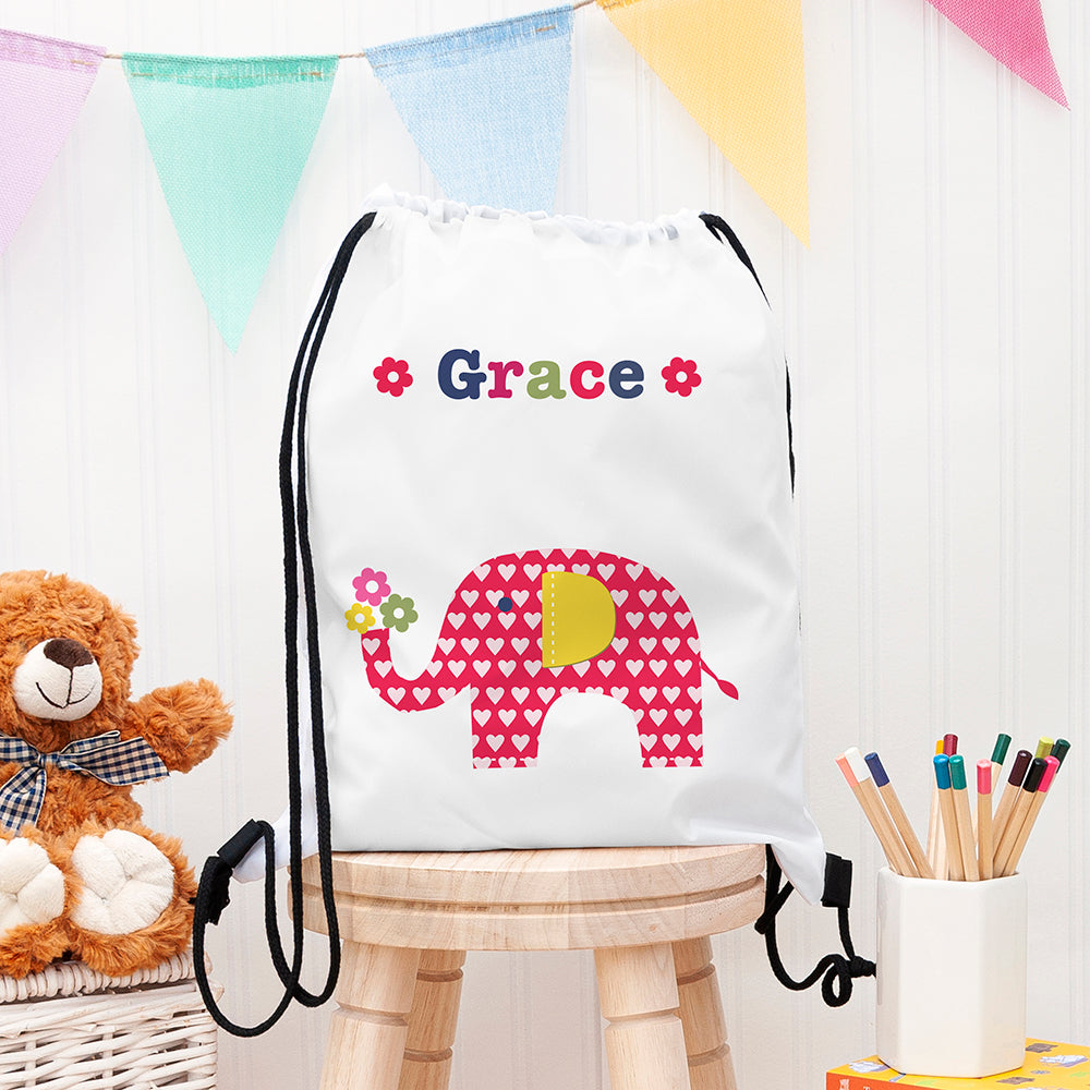 Personalised Elephant Design Waterproof Swim Bag