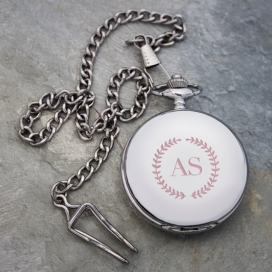 Personalised Silver Plated Heritage Pocket Watch