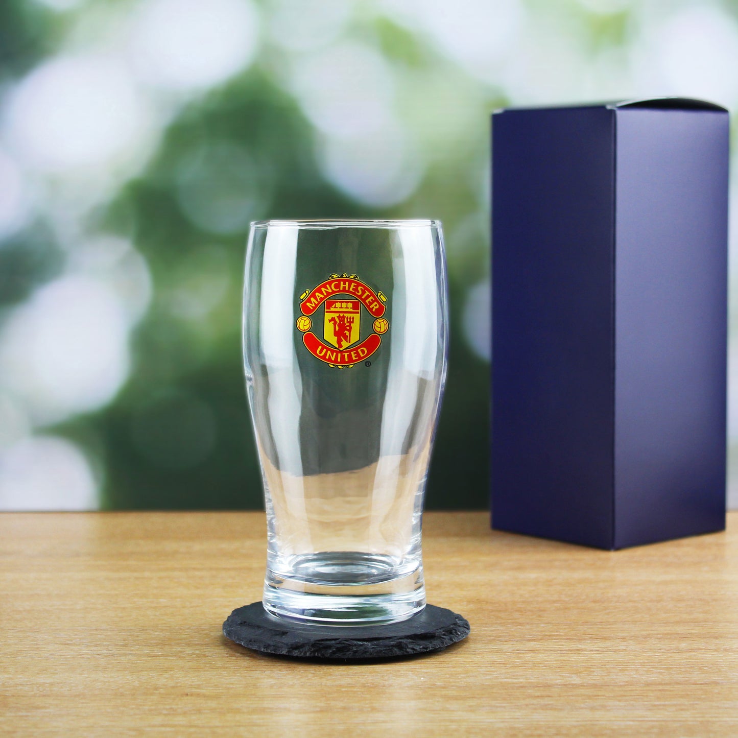 Personalised Official Manchester United F.C. Tulip Pint Glass