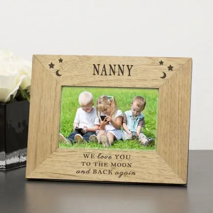 Personalised Love You To The Moon & Back Photo Frame