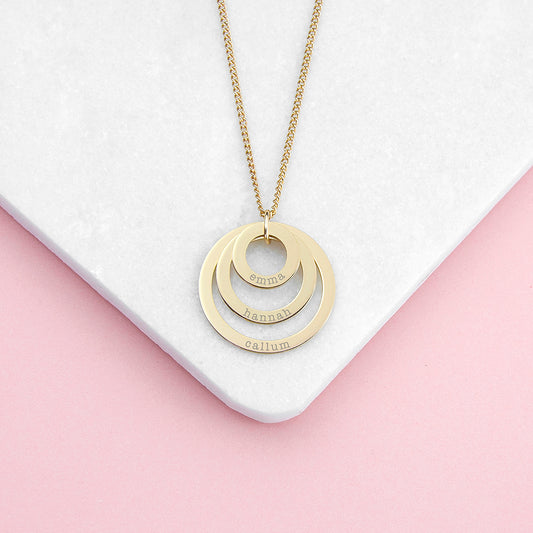 Personalised Circles Of Love Necklace