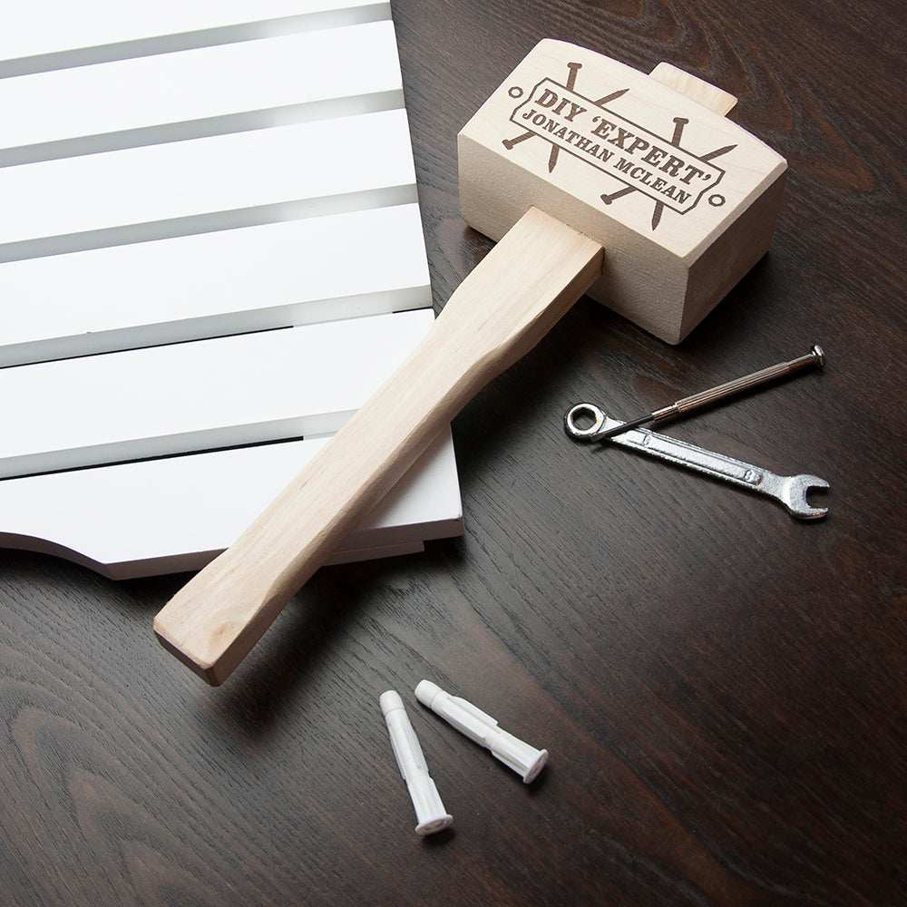 Personalised DIY Expert Wooden Mallet