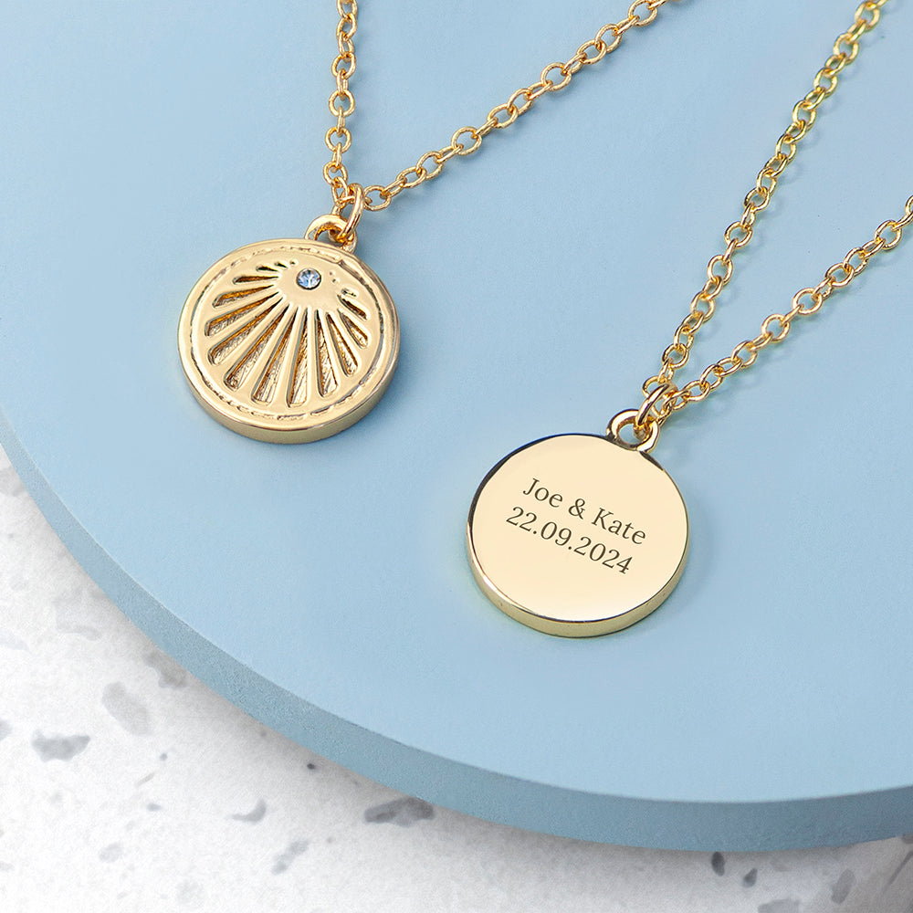 Personalised Sunburst Necklace