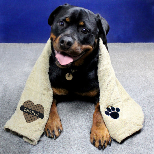 Personalised Microfibre Pet Towel