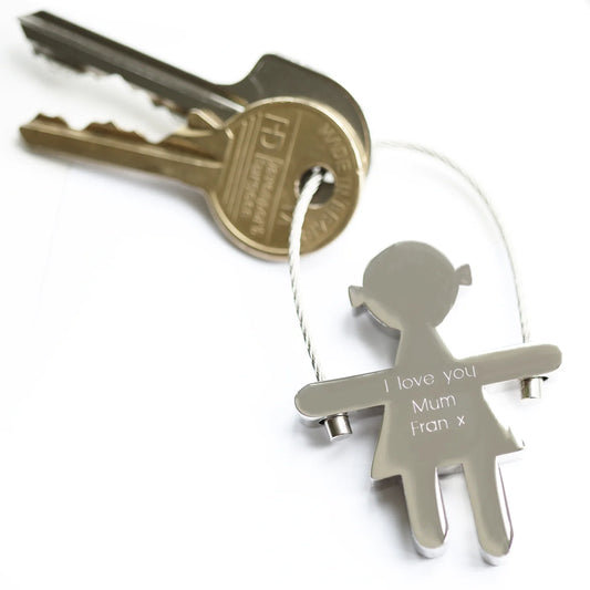 Personalised Skipping Child Keyring