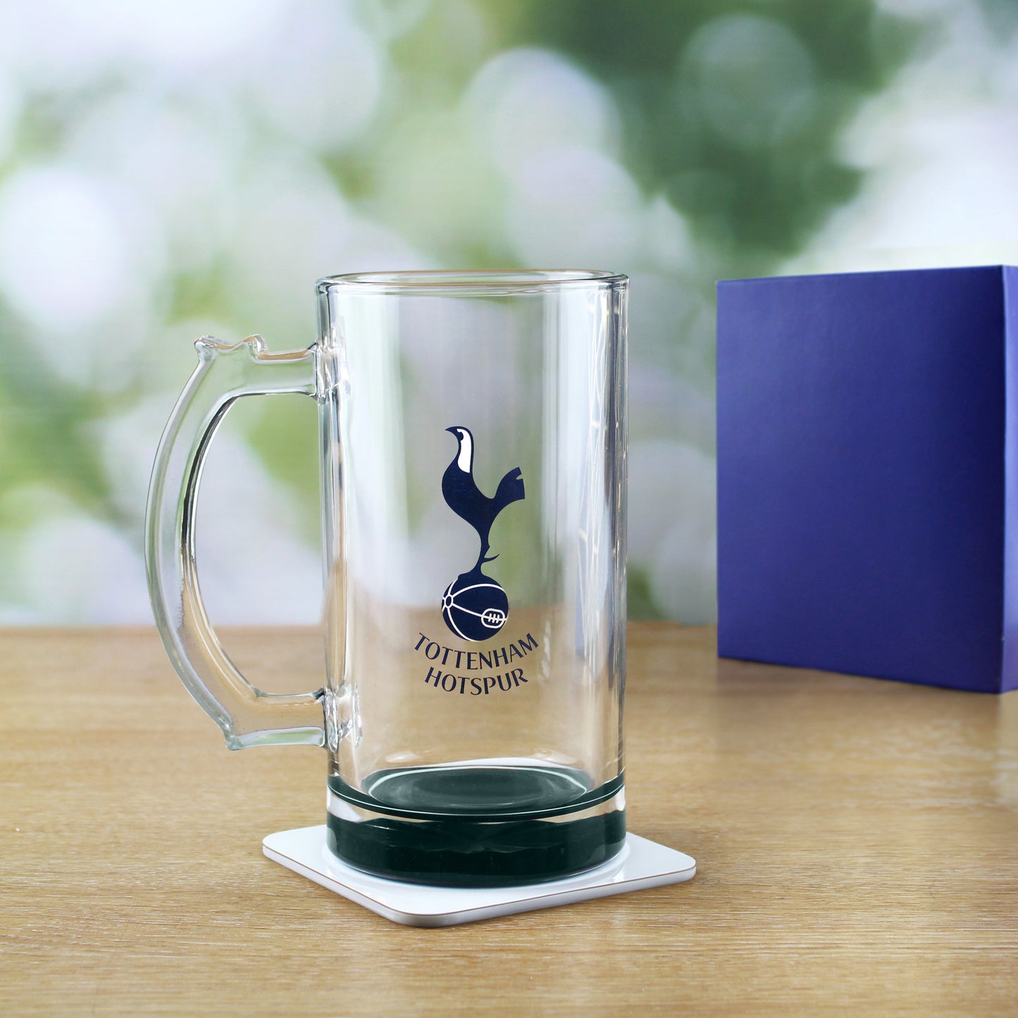 Personalised Official Tottenham Hotspur Football Club Glass Pint Tankard