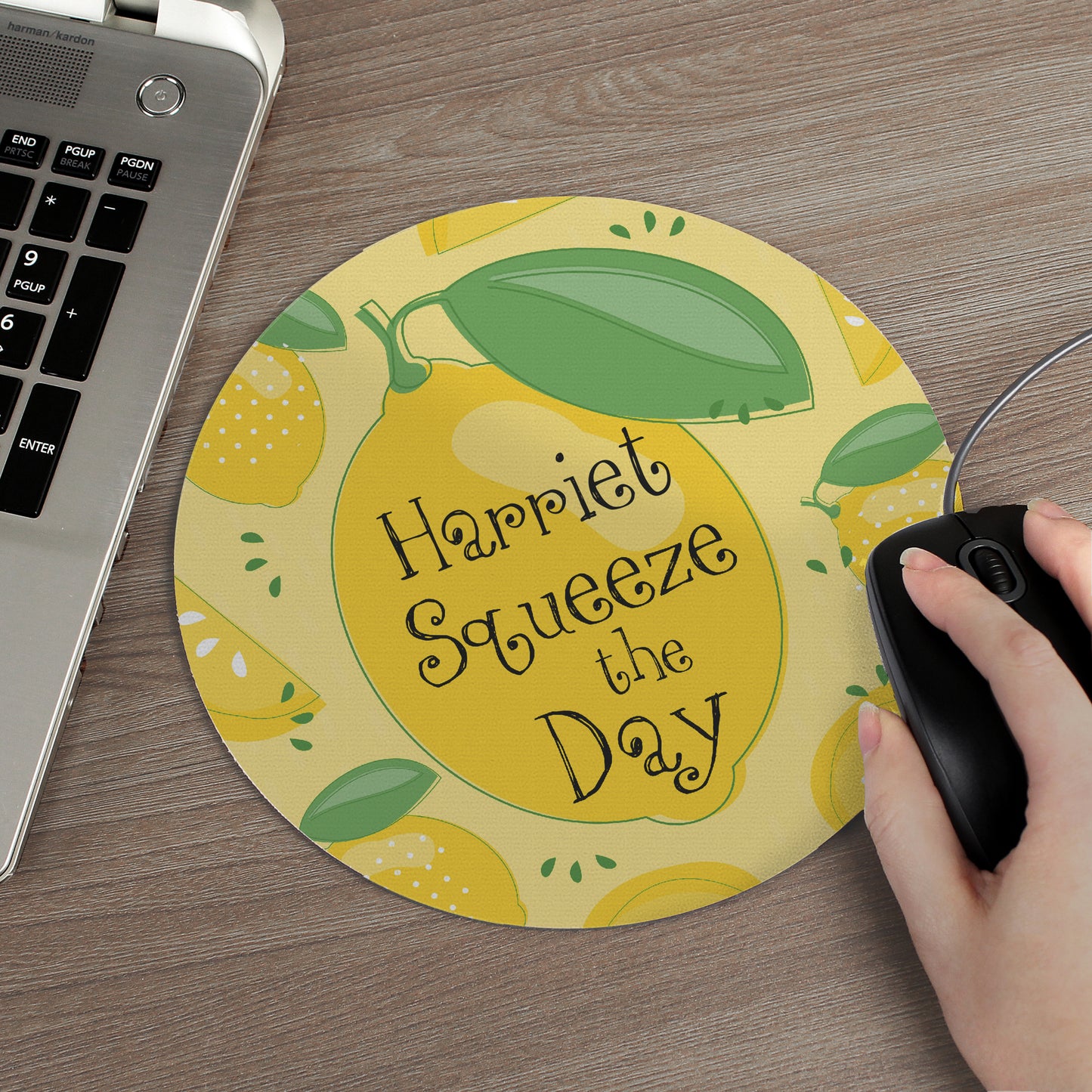 Personalised Squeeze The Day Mouse Mat