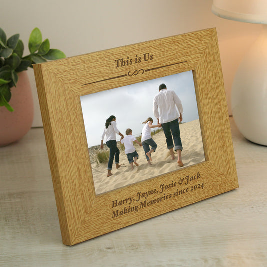 Personalised This Is Us Wooden Photo Frame