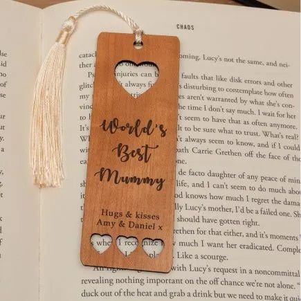 Personalised World's Best... Wooden Bookmark